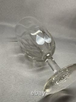 3 ANCIENS VERRES À PIED TAILLÉS DU XIX eme SIÈCLE, DLG BACCARAT CRISTAL, VERRE