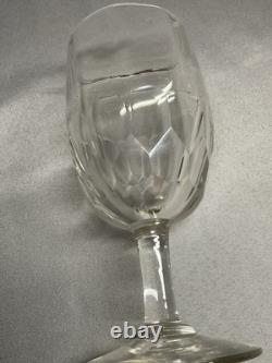 3 ANCIENS VERRES À PIED TAILLÉS DU XIX eme SIÈCLE, DLG BACCARAT CRISTAL, VERRE