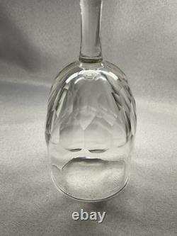3 ANCIENS VERRES À PIED TAILLÉS DU XIX eme SIÈCLE, DLG BACCARAT CRISTAL, VERRE