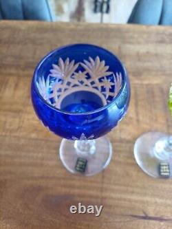 3 ANCIENS VERRES A VIN ROEMER EN CRISTAL ST LOUIS MODELE MASSENET Ht 17cm Neuf