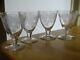 4 ANCIENS VERRES APERITIF CRISTAL GRAVURE ACIDE ART DECO ATTRIBUE ST LOUIS 9 cm