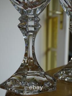 4 ANCIENS VERRES A VIN CRISTAL MASSIF VANNES OU BAYEL ht 15,5 cm
