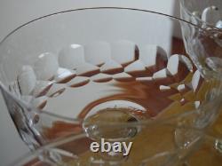 4 Anciennes Coupes A Champagne Modele Ecailles Et Diamant Cristal Style Baccarat