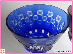 4 Anciens Verres A Vin De Couleur Roemer Cristal Art Deco