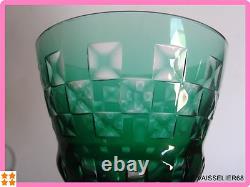 4 Anciens Verres A Vin De Couleur Roemer Cristal Art Deco