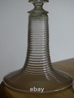 4 Anciens Verres A Vin Roemer Cristal Colore Decor Grappes De Vigne