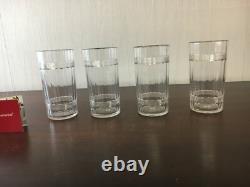 4 VERRES A ORANGEADES ANCIEN en cristal de Baccarat (prix à la pièce)