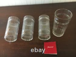 4 VERRES A ORANGEADES ANCIEN en cristal de Baccarat (prix à la pièce)