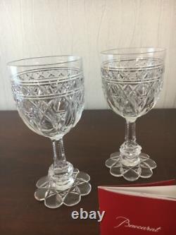 4 Verres à vin blanc ancien modèle en cristal de Baccarat (prix à la pièce)