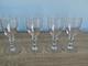 4 Verres ancien en cristal de Baccarat gravé 14,5cm