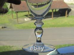 4 Verres ancien en cristal de Baccarat gravé 14,5cm