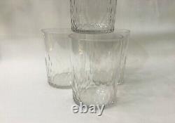 4 ancien verre / gobelet en cristal de BACCARAT modèle RICHELIEU / ECAILLES 8cm