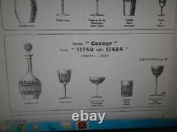 5 Anciennes Coupes A Champagne Cristal Baccarat Modele Cavour Catalogue 1916