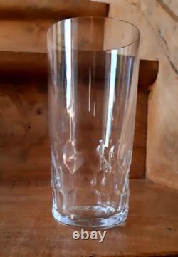 5 Anciens Verres Cylindriques Orangeade Ou Cocktail Cristal De Saint Louis Signé