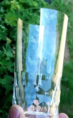 5 Anciens Verres Cylindriques Orangeade Ou Cocktail Cristal De Saint Louis Signé