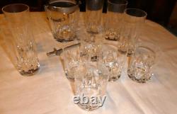 5 Anciens verres à whisky 5 Ricard seau à glace en Cristal Saint Louis Baccarat