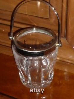 5 Anciens verres à whisky 5 Ricard seau à glace en Cristal Saint Louis Baccarat