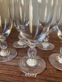 5 Verres A Eau Anciens Cristal De Lalique Modele Frejus