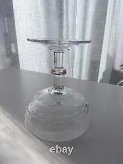 6 ANCIENNES COUPES A VIN CHAMPAGNE CRISTAL DE BACCARAT modèle 10742 authentique