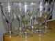 6 ANCIENS VERRES A EAU CRISTAL GRAVURE ART NOUVEAU ht 15 cm