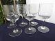 6 ANCIENS VERRES A VIN BLANC PORTO CRISTAL GRAVE St Louis modèle Empire GRAVURE