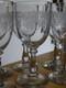 6 ANCIENS VERRES A VIN ROUGE MODELE BELLE GRAVURE FLORALE ht 13,5 cm