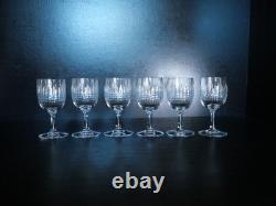 6 Ancien Verre à porto en cristal taillé Baccarat Modèle Nancy 11cm
