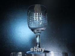6 Ancien Verre à porto en cristal taillé Baccarat Modèle Nancy 11cm