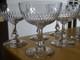 6 Anciennes Coupes Champagne Modele Ecailles Cristal De Qualite