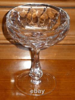 6 Anciennes Coupes à Champagne en Cristal Saint Louis Baccarat ils sont superbe