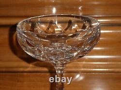 6 Anciennes Coupes à Champagne en Cristal Saint Louis Baccarat ils sont superbe