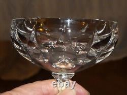 6 Anciennes Coupes à Champagne en Cristal Saint Louis Baccarat ils sont superbe