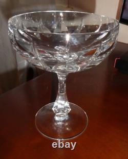 6 Anciennes Coupes à Champagne en Cristal Saint Louis Baccarat ils sont superbe