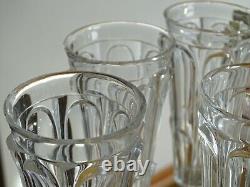 6 Anciennes Flutes A Champagne En Cristal Baccarat Le Creusot 19 Eme