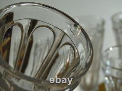 6 Anciennes Flutes A Champagne En Cristal Baccarat Le Creusot 19 Eme