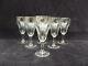 6 Anciennes flûtes à champagne en verre ondulés en cristal lot n1
