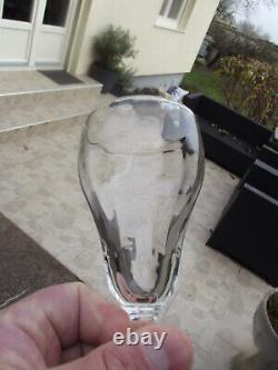 6 Anciennes flûtes à champagne en verre ondulés en cristal lot n1