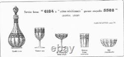 6 Anciens Verres A Eau En Cristal Baccarat Modele Chablis Catalogue 1916