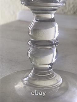 6 Anciens Verres À Eau En Cristal Cotes Plates Gondoles Baccarat