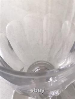 6 Anciens Verres À Eau En Cristal Cotes Plates Gondoles Baccarat