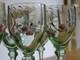 6 Anciens Verres A Liqueur Cristal Fleurs Emaille Art Nouveau Style Legras