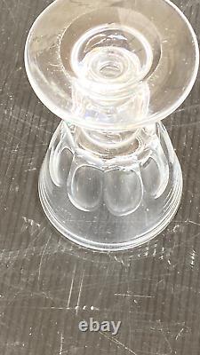 6 Anciens Verres A Pied Cote Plate Cristal Baccarat St Louis Caton Vin