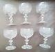 6 Anciens Verres Eau Vin Cristal Gravé À La Roue Baccarat St Louis Portieux XIX
