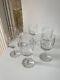 6 Anciens Verres à pied XIX ème Eau Vin French Glass Verre gravés Bullés