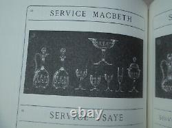 6 Anciens verres à vin blanc en cristal Val Saint ST Lambert Modèle Macbeth