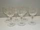 6 VERRES &agrave; pieds CRISTAL Grav&eacute; Feuilles & Fleurs VERRES ANCIENS ART NOUVEAU