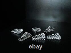 6 ancien rares cales assiette cristal BACCARAT réhausse assiette, porte couteau