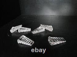 6 ancien rares cales assiette cristal BACCARAT réhausse assiette, porte couteau