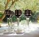 6 anciens VERRES A LIQUEURS style ART DÉCO CRISTAL DE BOHÈME OVERLAY