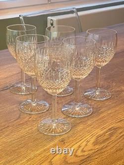 6 anciens verres à eau en cristal signés Saint Louis modèle Vendome